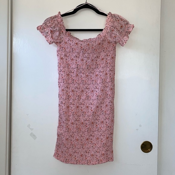 O. Vianca Off the Shoulder Floral Mini-Dress - Picture 4 of 9